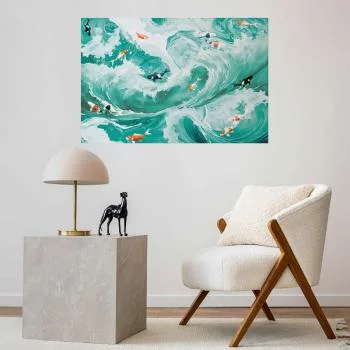 Plakat - Ryby i fale - obrazek 2