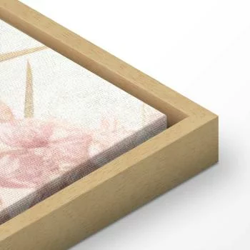 Obraz - Czapla brodząca w stawie - ilustracja w jasnej kolorystyce - obrazek 8