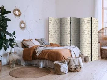 Parawan - Ryby w beżowej tonacji - Różne gatunki ryb w beżowo-brązowej kolorystyce przedstawione w stylu vintage na jasnym tle - obrazek 5