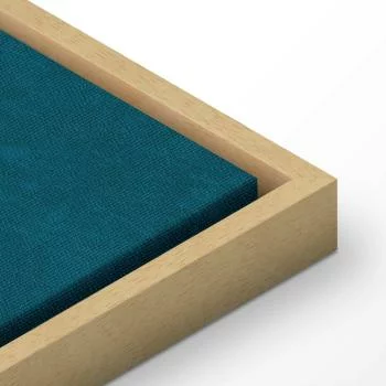 Obraz - Wieczór nad stawem - grupa żurawi narysowana suchą pastelą, na ciemno-turkusowym tle - obrazek 8