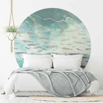 Fototapeta okrągła - Ławica drobnych ryb - obrazek 5