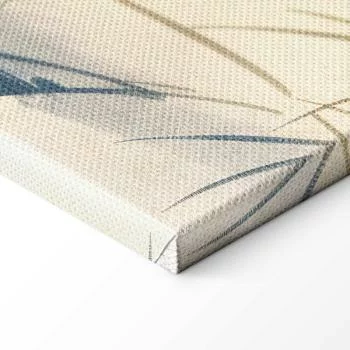 Obraz - Czaple nad zimowym stawem - ilustracja w stylu japońskiego w ciemnej kolorystyce - obrazek 8