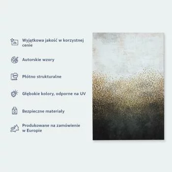 Obraz - Czaple nad zimowym stawem - ilustracja w stylu japońskiego w ciemnej kolorystyce - obrazek 3