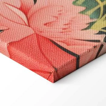 Obraz - Nad azjatyckim stawem - ilustracja w stylu japońskiej ryciny, przedstawiająca czaplę - obrazek 8