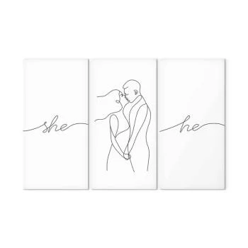 Obraz - Miłosny tryptyk (3-częściowy) - obrazek 2