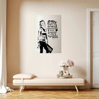 Plakat - Dziewczyna z graffiti - obrazek 2