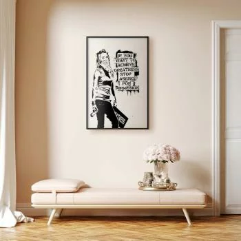 Plakat - Dziewczyna z graffiti - obrazek 2