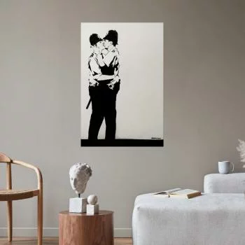 Plakat - Pocałunek policjantów - obrazek 5