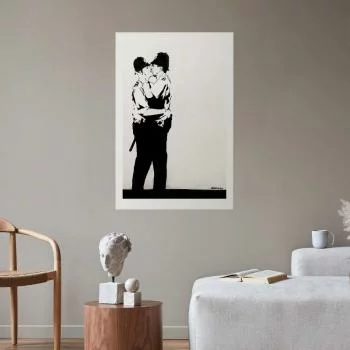 Plakat - Pocałunek policjantów - obrazek 5