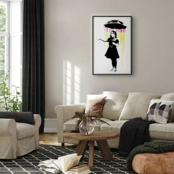 Plakat - Dziewczynka z parasolką - obrazek 2