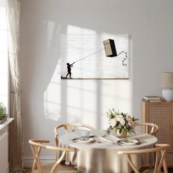 Obraz - Latająca lodówka (1-częściowy) szeroki - obrazek 7