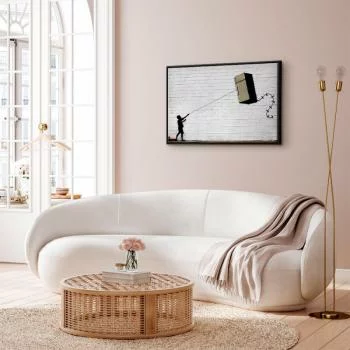 Obraz - Latająca lodówka (1-częściowy) szeroki - obrazek 5