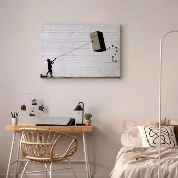 Obraz - Latająca lodówka (1-częściowy) szeroki - obrazek 6