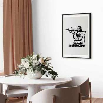 Plakat - Mona Lisa z bazuką - obrazek 2