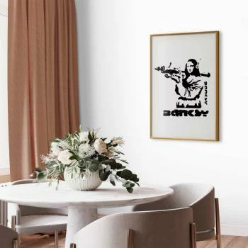 Plakat - Mona Lisa z bazuką - obrazek 2