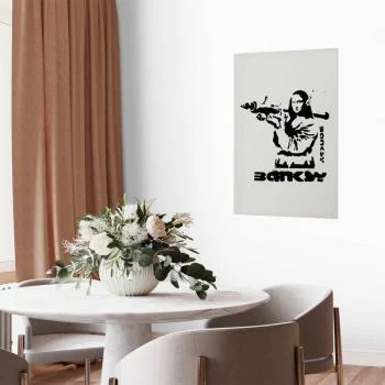 Plakat - Mona Lisa z bazuką - obrazek 2