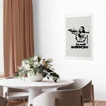 Plakat - Mona Lisa z bazuką - obrazek 2