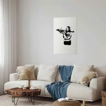Plakat - Banksy Mona Lisa with Rocket Launcher - obrazek 2