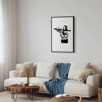 Plakat - Banksy Mona Lisa with Rocket Launcher - obrazek 2