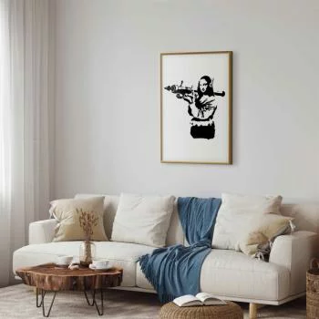 Plakat - Banksy Mona Lisa with Rocket Launcher - obrazek 2