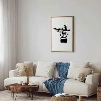 Plakat - Banksy Mona Lisa with Rocket Launcher - obrazek 2