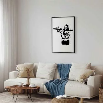 Plakat - Banksy Mona Lisa with Rocket Launcher - obrazek 2