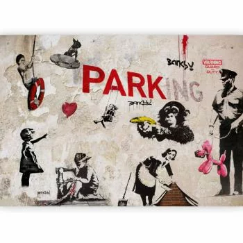 Fototapeta - Kolaż graffiti (Banksy) - obrazek 5