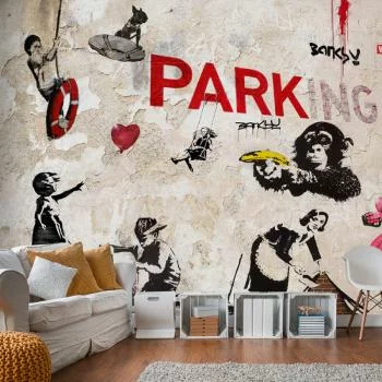 Fototapeta wodoodporna - Kolaż graffiti (Banksy)