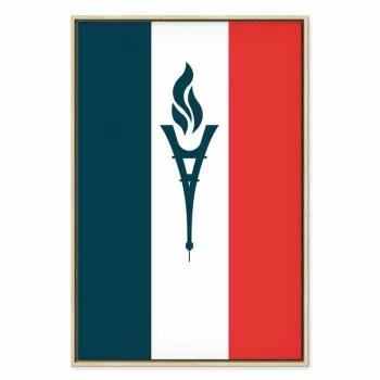 Obraz - Znicz na tle flagi Francji - obrazek 2