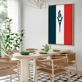 Obraz - Znicz na tle flagi Francji - obrazek 7