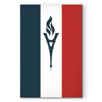 Obraz - Znicz na tle flagi Francji - obrazek 2