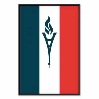 Obraz - Znicz na tle flagi Francji - obrazek 2