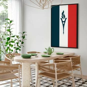 Obraz - Znicz na tle flagi Francji - obrazek 7