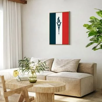 Obraz - Znicz na tle flagi Francji - obrazek 5