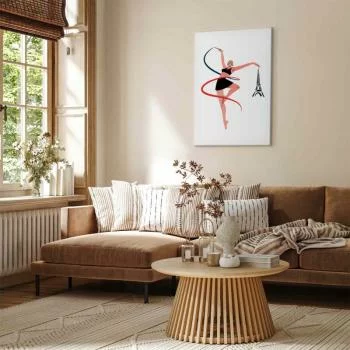 Obraz - Gimnastyka artystyczna - ilustracja kobiety z szarfą - obrazek 5