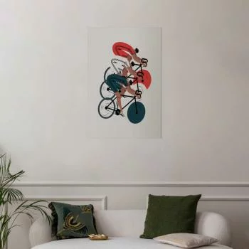 Plakat - Olimpiada - wyścig kolarski - obrazek 2