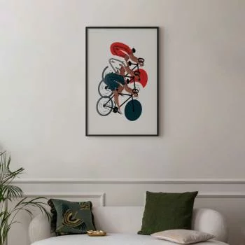 Plakat - Olimpiada - wyścig kolarski - obrazek 2