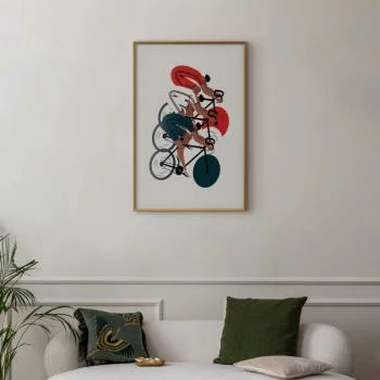 Plakat - Olimpiada - wyścig kolarski - obrazek 2