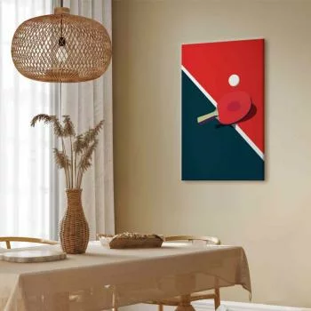 Obraz - Tenis stołowy - rakietka i piłeczka na stole - obrazek 7