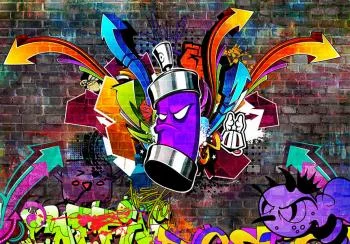 Fototapeta - Graffiti: Kolorowy atak - obrazek 6