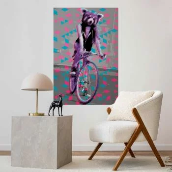 Plakat - Szop na rowerze - obrazek 2