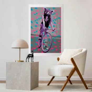 Plakat - Szop na rowerze - obrazek 2
