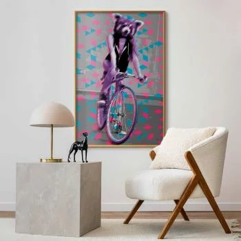 Plakat - Szop na rowerze - obrazek 2