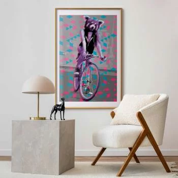 Plakat - Szop na rowerze - obrazek 2