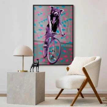 Plakat - Szop na rowerze - obrazek 2