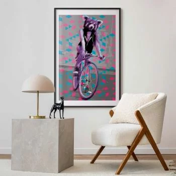 Plakat - Szop na rowerze - obrazek 2