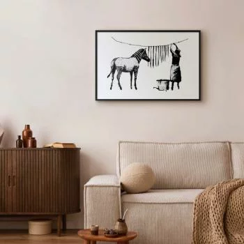 Plakat - Banksy: Pranie zebry - obrazek 2