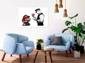 Obraz - Banksy: Grzybiarz (1-częściowy) szeroki - obrazek 2