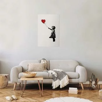 Plakat - Banksy: Dziewczynka z balonem - obrazek 2