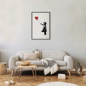 Plakat - Banksy: Dziewczynka z balonem - obrazek 2